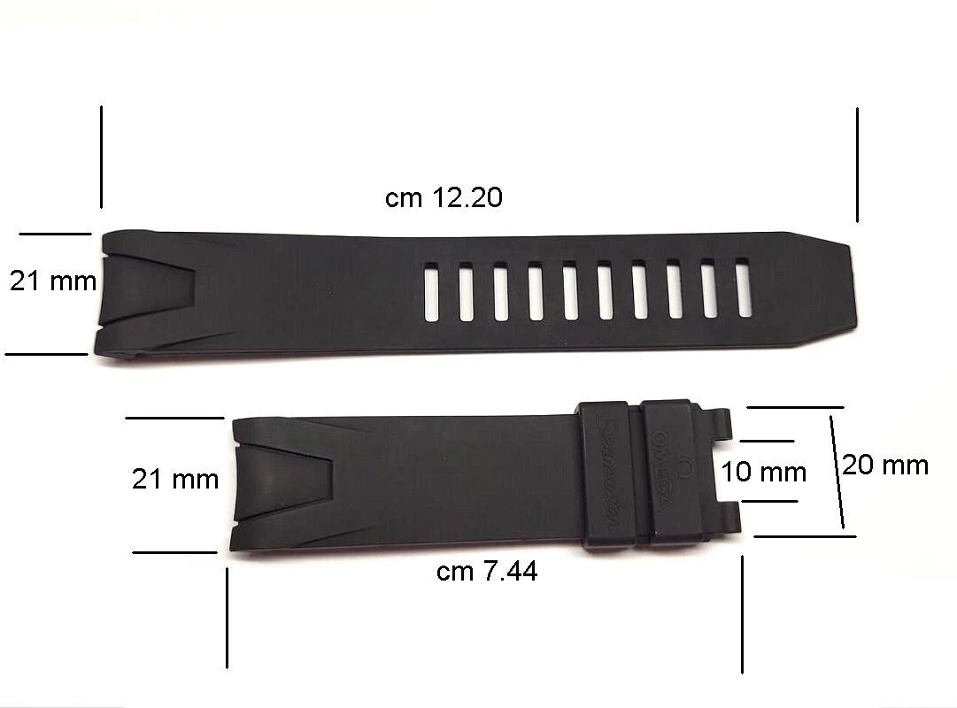 Omega 21mm hotsell rubber strap