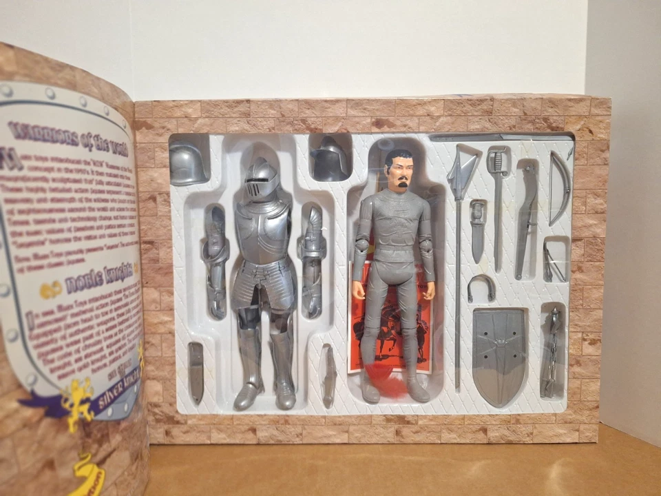 MARX TOYS CABALLERO PLATEADO REPRODUCCIÓN SIR STUART - LOS LEGENDARIOS CABALLEROS NOBLES - 2000 Foto 2 de 4