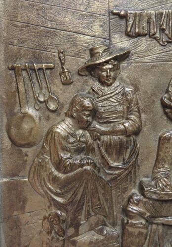 Antique Victorian Family Bronze Plaque by Roman Bronze Works - Picture 3 of 12
