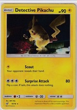 Detective Pikachu Holo Rare Detective Pikachu 10/18 HP on eBay