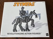 Stikfas Omega Male AFK6 Armored Knight With Stallion NEW VG Hasbro
