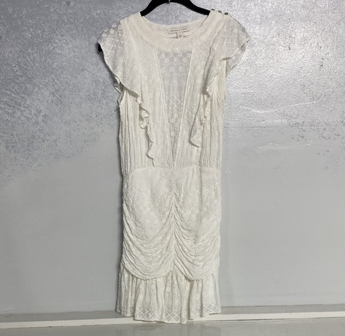 CHELSEA & VIOLET französisches elegantes ärmelloses Kleid weiß Spitze Größe Small/gebraucht - Bild 9 von 17