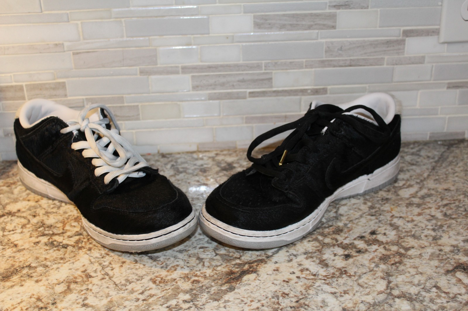 SAOLA SCARPE NIKE SB BE@BRICK BIANCHE E NERE TAGLIA 10 5