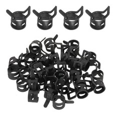 32 Pcs Spring Band Hose Clamps for 8.6-9.5mm OD 0.3" 8mm ID Black