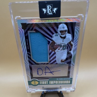 Panini Illusions De'Von Achane First Impressions Auto Patch #109 RC /399