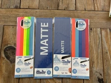 3Doodler ABS Strands 3D Filament Refill 4 Packs of 25 Blue Matte & Multicolor