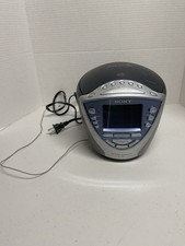Sony Dream Machine Clock Radio Model ICF-CD853V CD-R/RW Playback FM/AM Weather