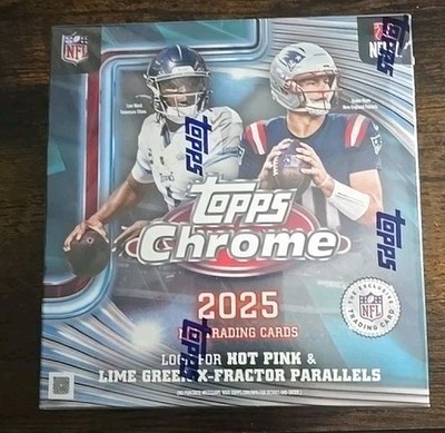 2025 Topps Chrome Football Mega Box Sealed NFL NEW