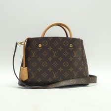 Louis Vuitton Montaigne BB Brown Monogram Canvas Satchel T10414136