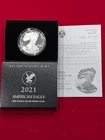 2021 US MINT AMERICAN EAGLE  -   ONE OUNCE SILVER PROOF COIN WITH COA