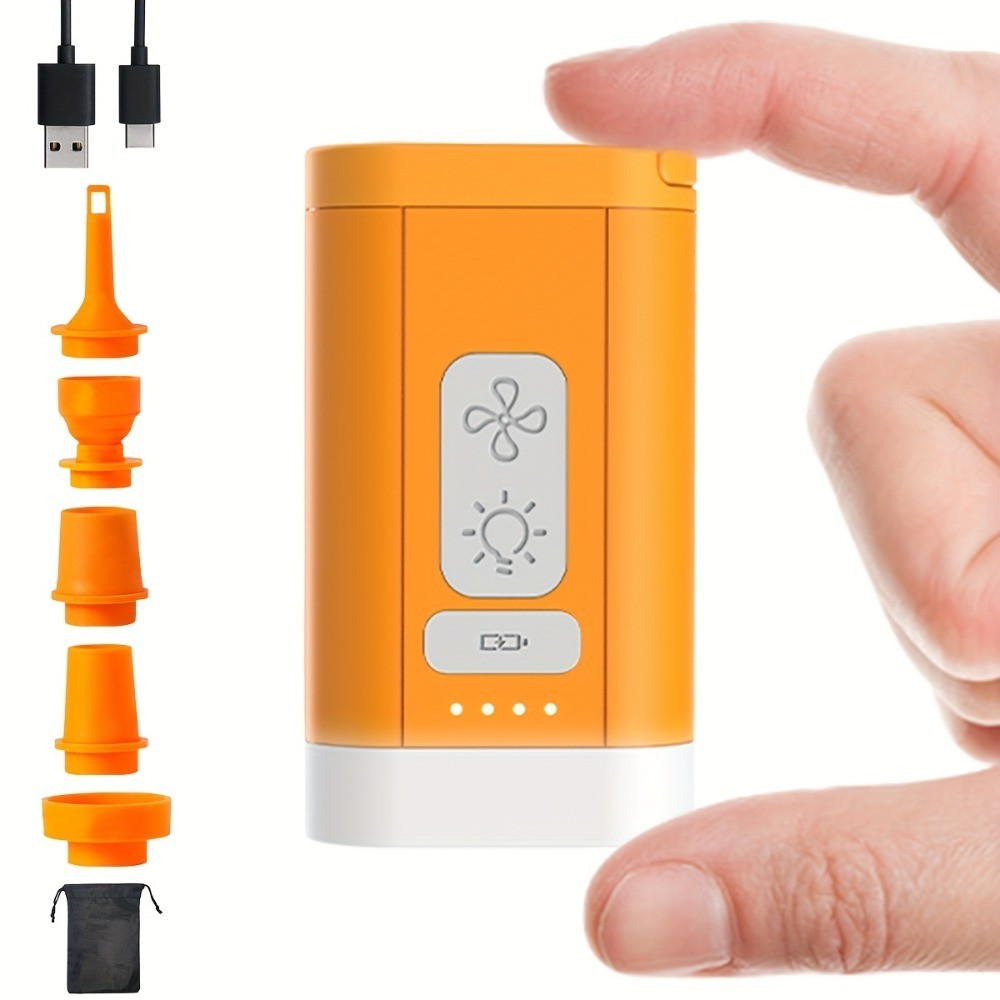 Inflatable Decoration Air Pump with 5 Nozzles fits for Air Mattress Pool Floats