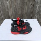 Nike Air Jordan 4 IV Retro Red Thunder Black BQ7669-016 Youth Shoes Size 12C
