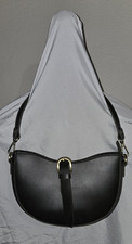 New Medium Purse Shoulder Handbag Zipper Top Multi Straps Dark Brown