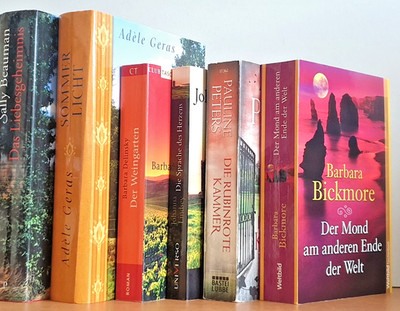 BUCHPAKET+6 BÜCHER+ROMANTIK+LIEBE+BARBARA BICKMORE+JOHANNA LINDSEY+HC+TB+BUNDLE