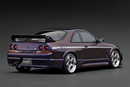 IG3657 Nissan NISMO 400R (BCNR33) Midnight Purple 1/18 Ignition Model - Picture 2 of 3
