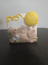 Vtg Planter / Baby Nursery, Music Box, Sankyo Works