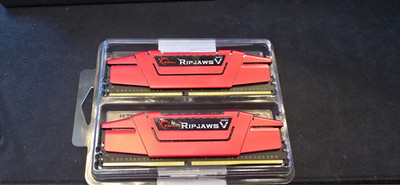 G.Skill RipJaws V 16GB (2x8GB) Kit, DDR4-3200, CL14-14-14-34, F4-3200C14D-16GVR