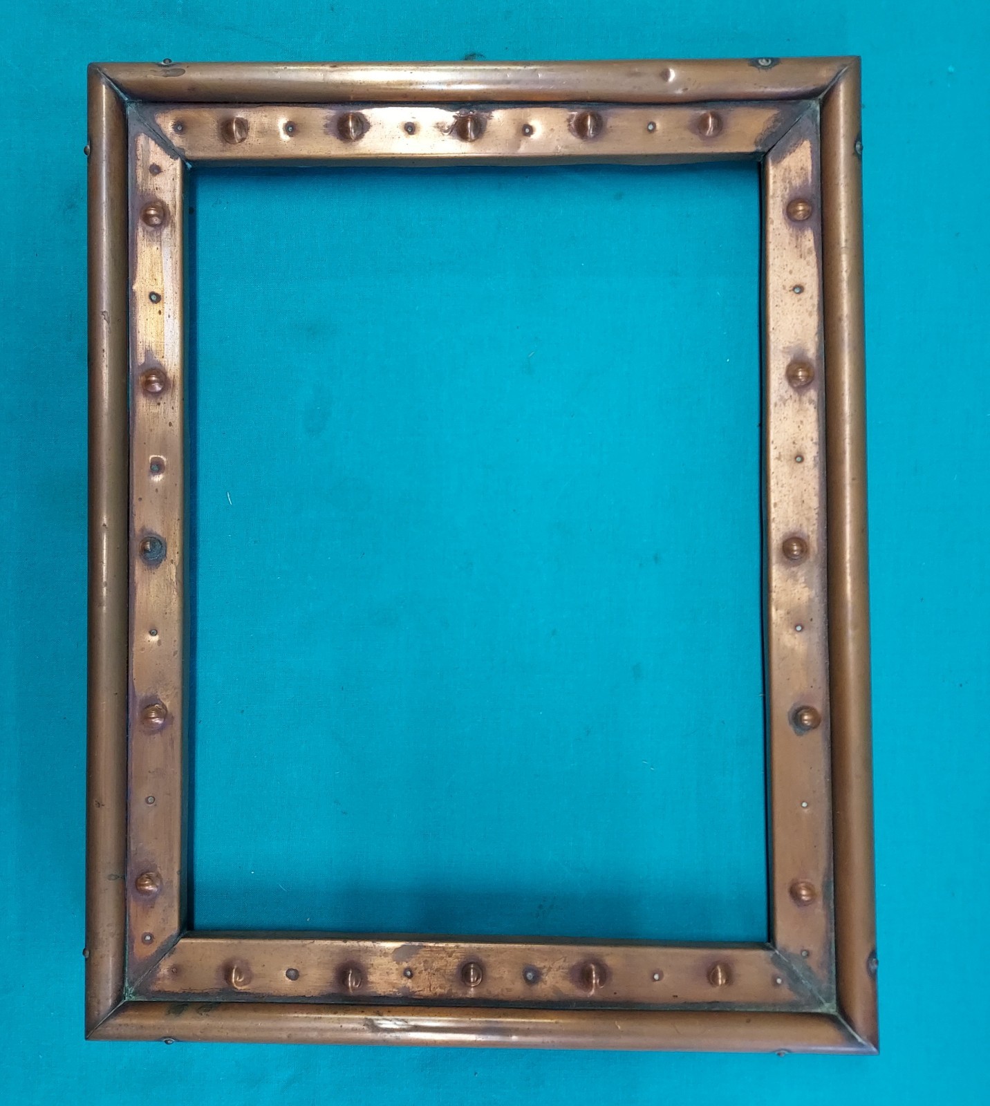 Rare COPPER Arts and Crafts / Craftsman Movement Hand Made Pictute Frame 