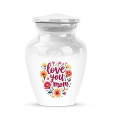 Love You Mom Urn 3Inch for Ashes Ash for Human Adult Cremation Decortive