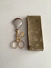 Vitg Rooster Boiled Egg Cutter/Topper Solingen Germany Cast Steel Gold Plated(?)