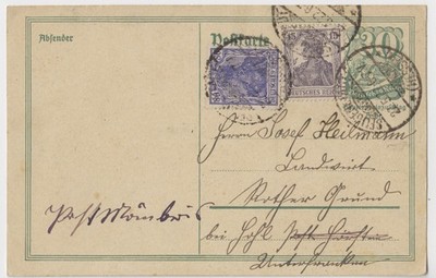 DR GS P140 I Postreiter mit ZF Seligenstadt Hessen 22.5.1922