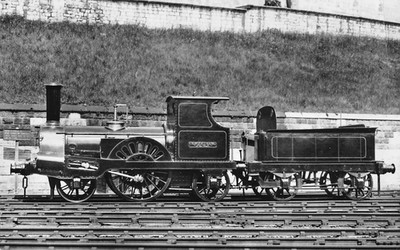 POSTKARTE - DIE COLUMBINE LOK - EISENBAHNMUSEUM - ECHTFOTO - UNBESPIELT