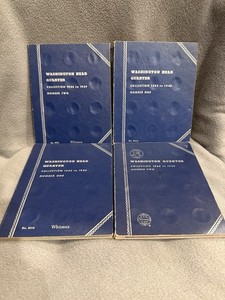 Whitman Washington Quarter Coin Folders No. 9018 1932-45 & No. 9031 1946-59