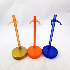 Rainbow Shadow High Doll Stands Plastic Gold Orange Blue Lot of 3 Replacement