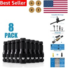 8 Pack Landscape Lighting Connectors Waterproof Low Voltage Wire 12-14 Gauge