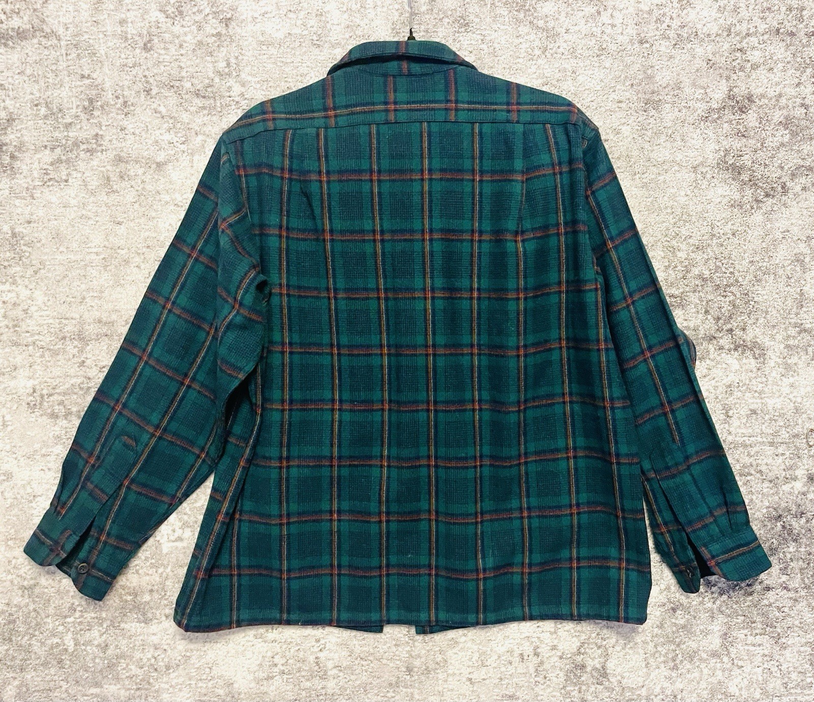 Pendleton Wool Flannel, Green Plaid Button-Up Shi… - image 8