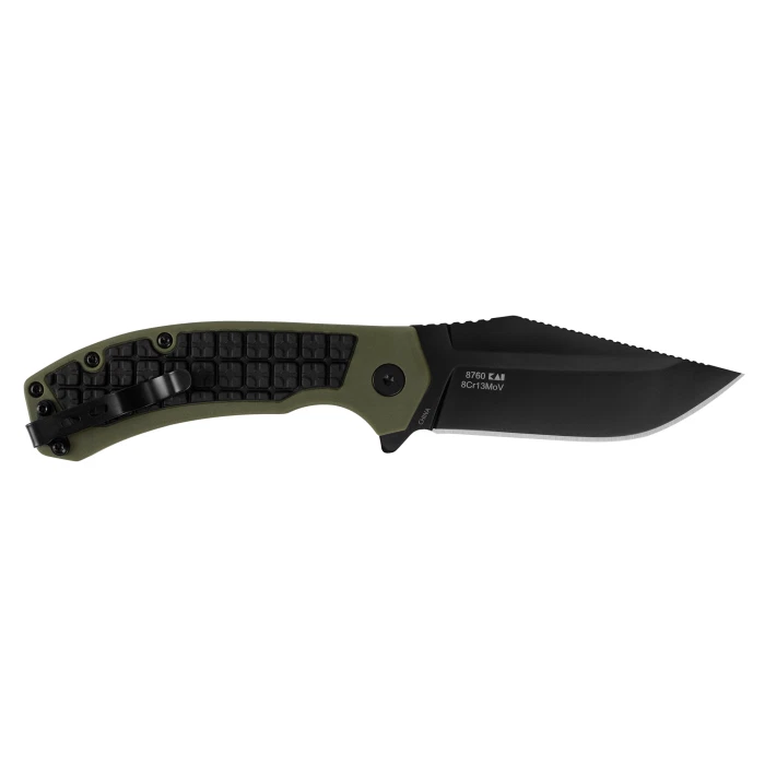 Cuchillo de bolsillo de acero inoxidable Kershaw Knives Faultline 8760 OD verde GRN 8Cr13MoV Foto 2 de 4
