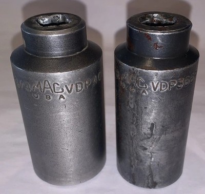 Mac Tools VDP406 1-1/4'' & VDP366R 1-1/8  SAE Deep Impact Sockets 1/2'' Drive 6 Pt