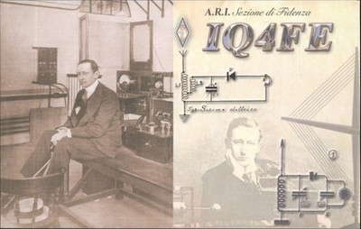Amateurfunk QSL/QSO IQ4FE G3YEU Fidenza, Italien 2016 Vintage Radiokunst 40m CW