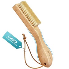 Laundry Stain Brush, Large Natural Soft Boar Bristles, Removes Tough Stains f...