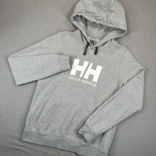 Helly Hansen Hoodie Womans Large Gray Logo Or...