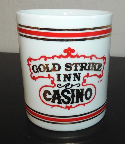 Vintage Gold Strike Inn & Casino Ceramic Mug Prospector Boulder City (Dam) VEGAS