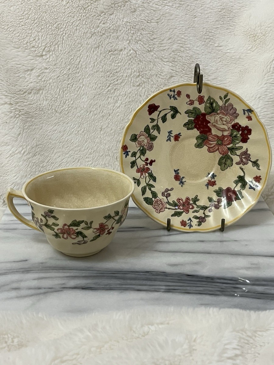 VTG 1930s Royal Doulton Wildflower England Teacup & Saucer 5273 | eBay