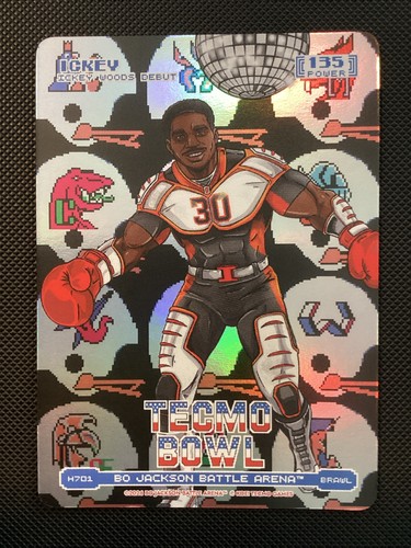 2026 Bo Jackson Battle Arena Tecmo Bowl ICKEY Woods Helmets Brawl Foil