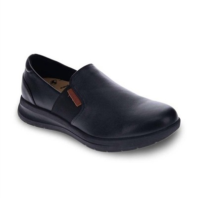 Revere Women's Panama Slip On Sneaker Black
