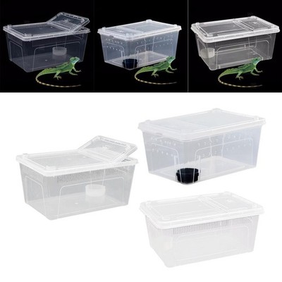 Klar Terrarium Habitat Zucht Box Schildkröte Eidechse Schlange Reptil