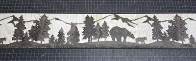 Mountain Forest Wallpaper Border Bears Woods WT1136B Trees