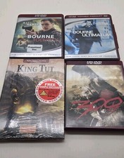 Lot of 4 Movies 3 HD DVD 1 DVD Bourne Identity Ultimatum 300 King Tut 125 