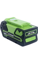 Lasica Replacement for Greenworks 40V 6.0Ah Battery, 2 Batteries And One Charger
