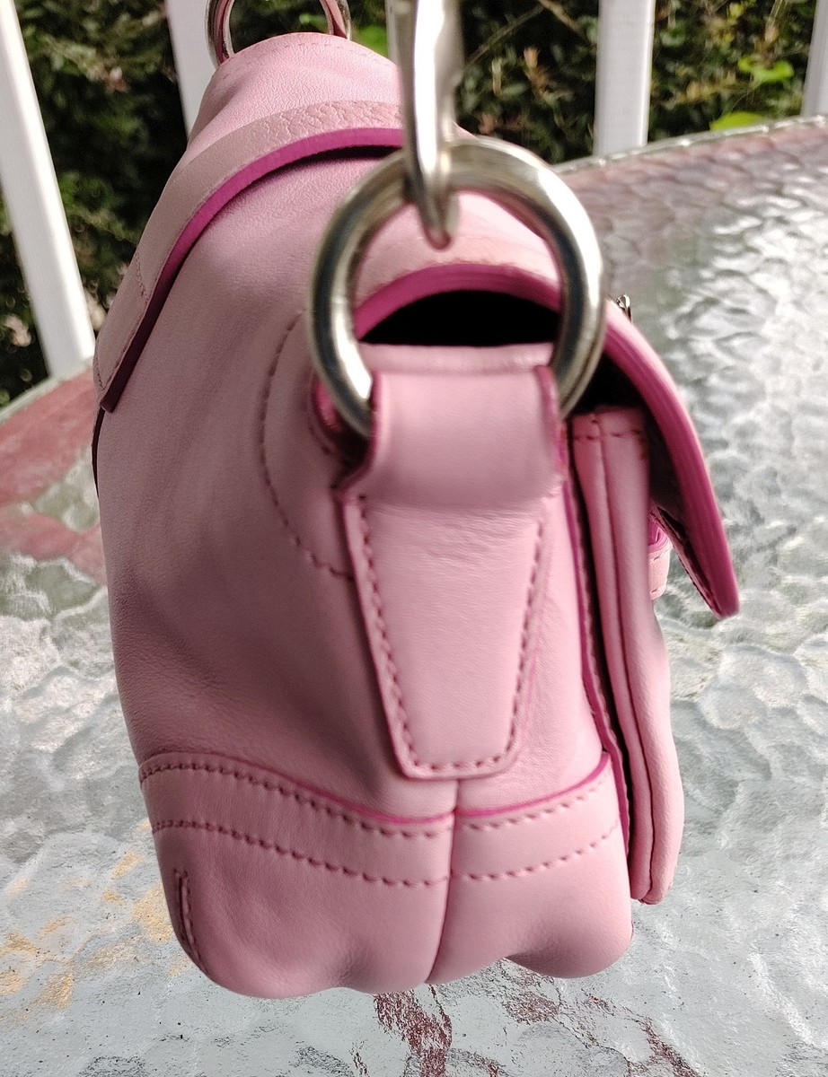 Coach 3683 MINI Vintage Y2K Soho Pink Leather Shoulder Bag | eBay