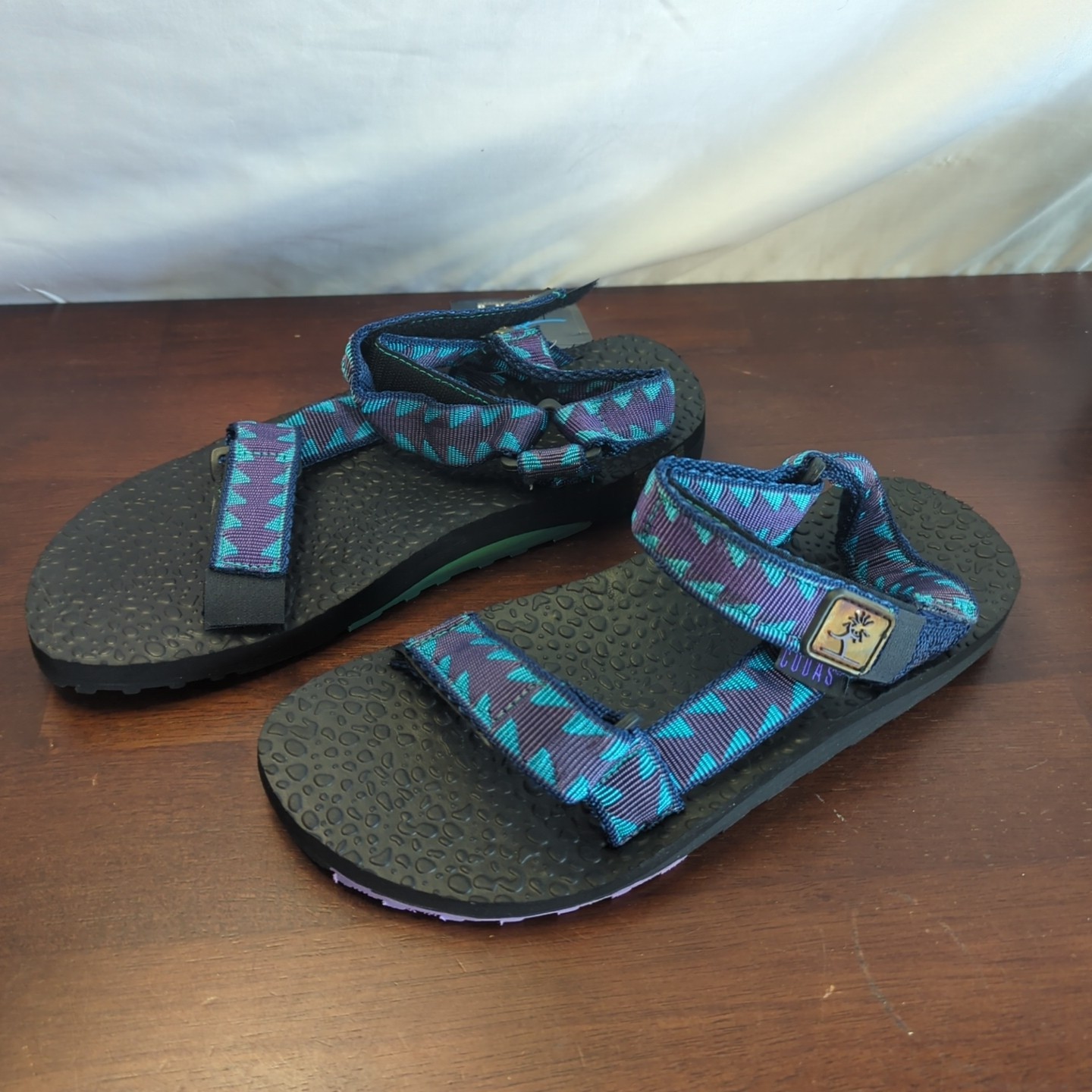 90s Vintage CUDA Timber Pyramid Weave Womens Hiking Water Sandals