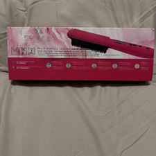 Royale Multi-Purpose Ceramic Hair Brush Pink Dry, Straightener / Curling Iron 