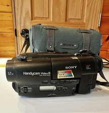 Sony Handycam Video 8 CCD-TR76 12x Digital Zoom Camera Bundle TESTED Canvas Bag