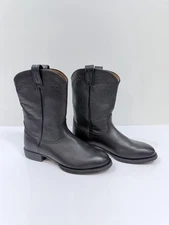 Ariat Boots Womens Size 8.5 C Black Heritage Roper Western Round Toe 14501