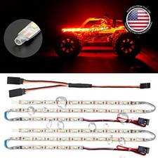 Waterproof LED Light Strips 2-Pack Red for RC Cars Trucks Airplanes Drones
