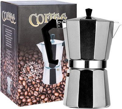Aluminum Italian Stovetop Espresso Maker Coffee Percolator Moka Pot 2 Cups NEW